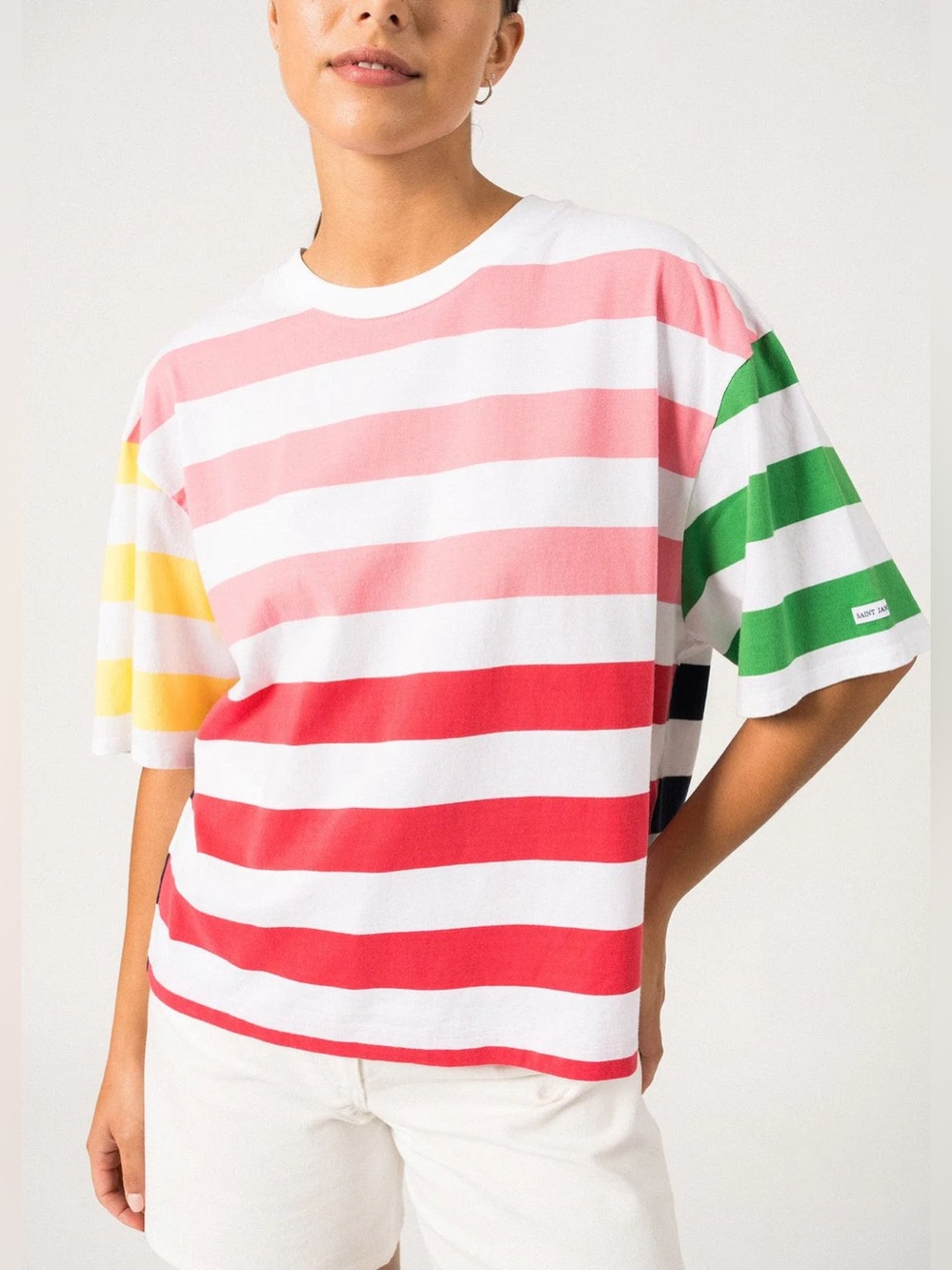SAINT JAMES Colorful Stripe Côte d’Azur Fiona T-Shirt